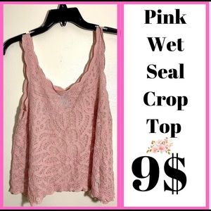 Pink Crop Top